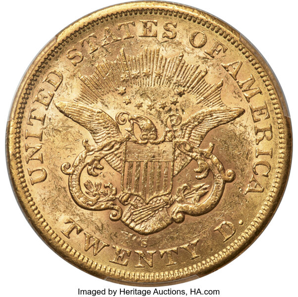 1866-S $20  No Motto MS thumbnail 16