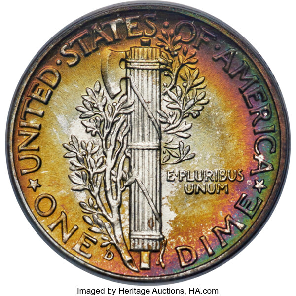 1939-D 10c MS FB MS69 FB thumbnail 2