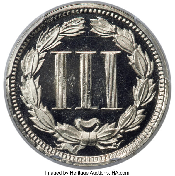 3-Cent Nickel 3cN 1865-1889 PR CAM [Type] PR67 CAM thumbnail 6