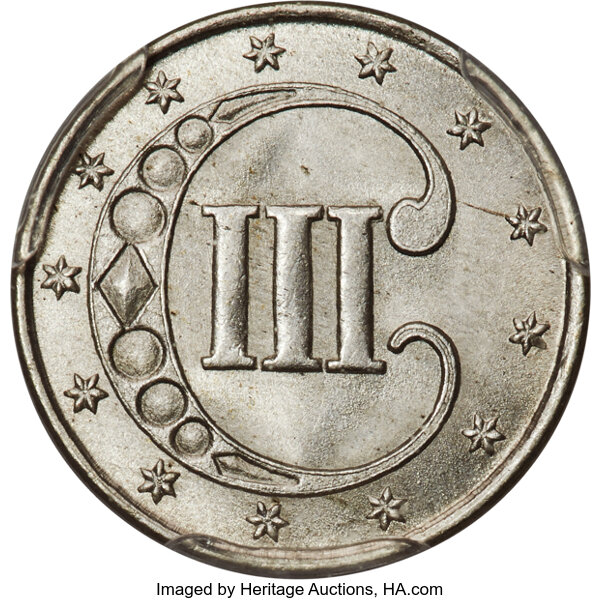 1851 3cS MS68 thumbnail 2