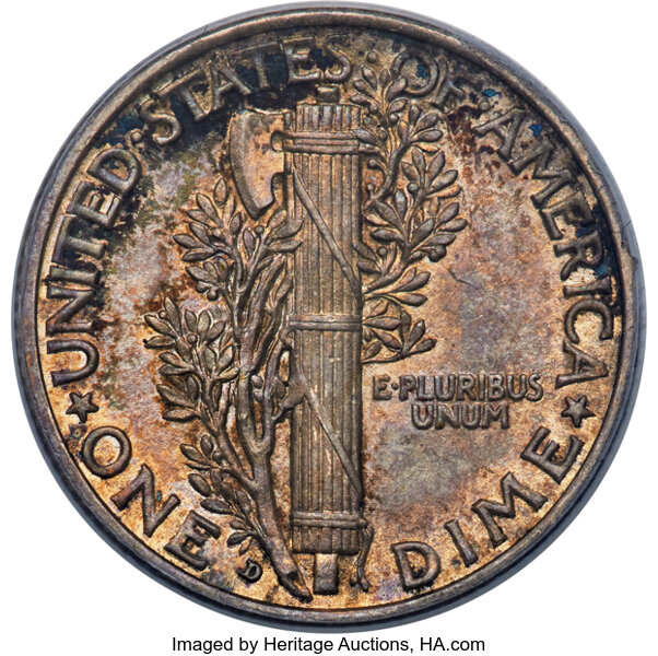 1916-D 10c MS FB MS64 FB thumbnail 4