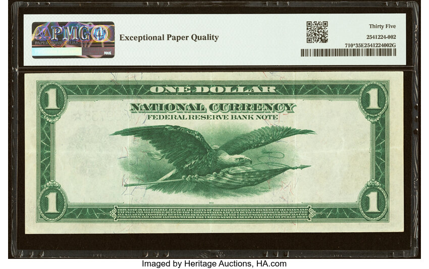 1918 $1  Boston, Star Replacement (Fr. 710*) thumbnail 2