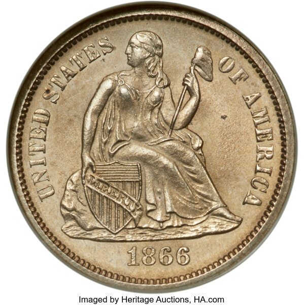 Image for 1866-S 10c FS-101 MS