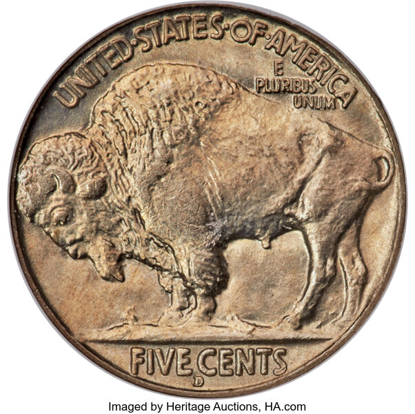 1913-D 5c Buffalo, Type 2 MS67 thumbnail 2