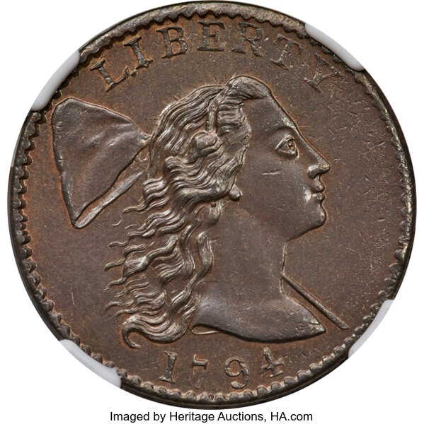 1794 1c Head of 1794, S-25  MS BN thumbnail 2