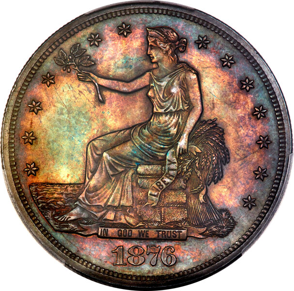 1876 Trade$ Obverse I, Reverse I MS thumbnail 2