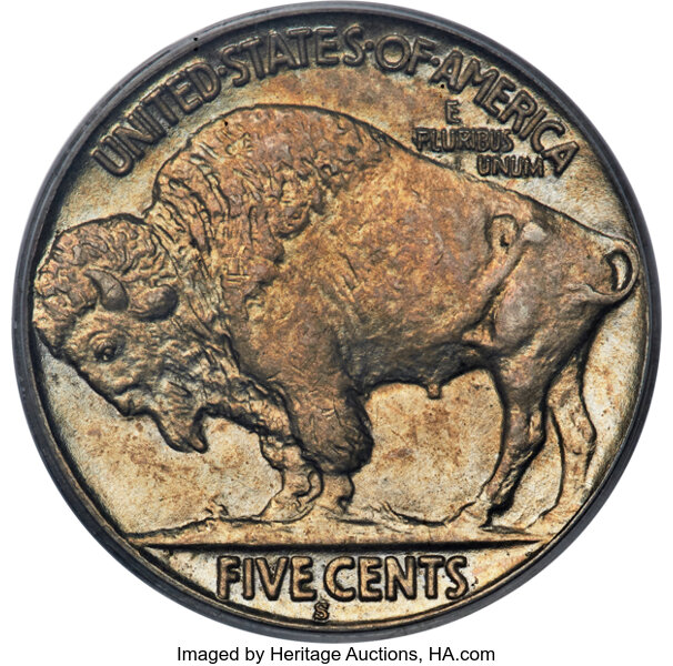 1918-S 5c MS66 CAC thumbnail 2