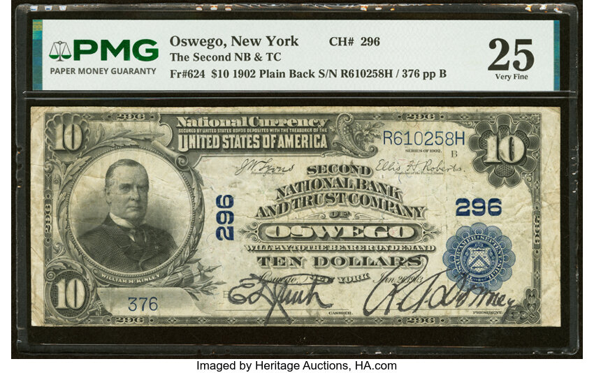 1902 $10  3rd Charter Period, 3rd Issue, Plain Back (Fr. 624) thumbnail 12