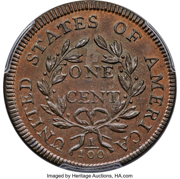 1797 1c Reverse of 1797, Stems, S-135  MS BN thumbnail 4