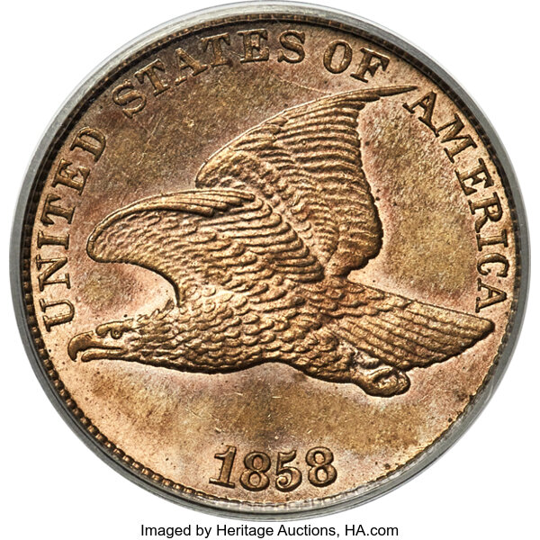 Flying Eagle Cent Set 1c 4 Coins MS thumbnail 8