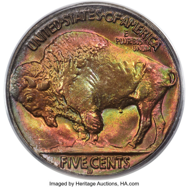 1938-D 5c Buffalo MS68 CAC thumbnail 2