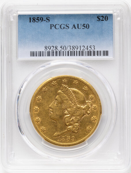 1859-S $20  MS thumbnail 4