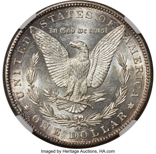 1889-CC $1 AU58 thumbnail 2