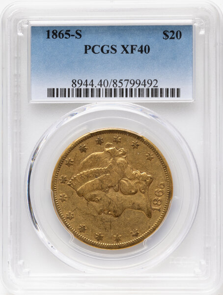 1865-S $20  MS thumbnail 4