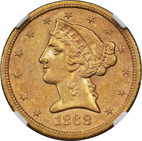 1868-S $5  MS thumbnail 2