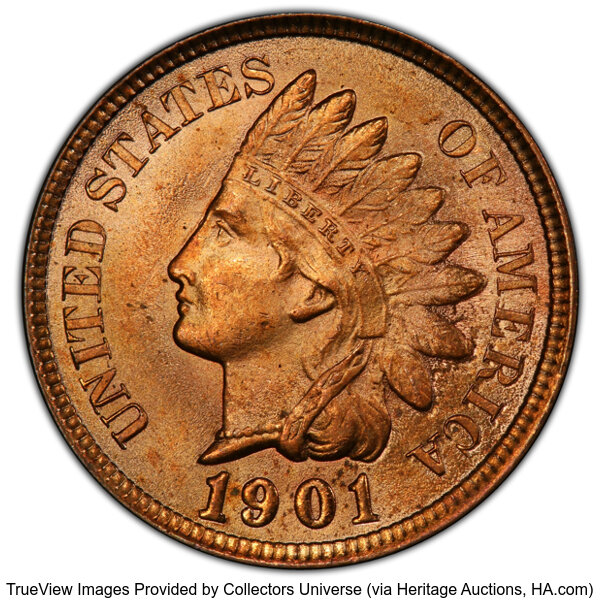 1901 1c MS RD thumbnail 3