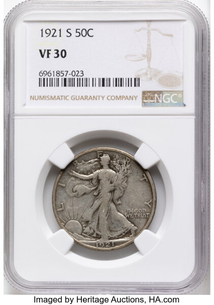 1921-S 50c MS thumbnail 2
