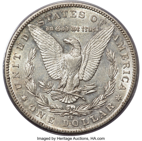 1889-CC $1 AU50 thumbnail 2