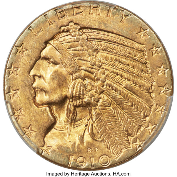1910-S $5  MS thumbnail 3