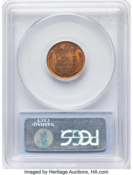 1909 VDB 1c MS RD MS64 RD CAC thumbnail 2