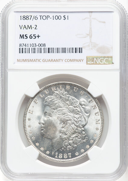 1887/6 $1  Overdate, VAM-2 MS thumbnail 3