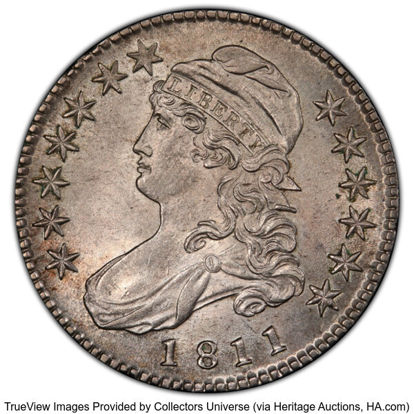 1811 50c Small 8, O-105a MS thumbnail 2