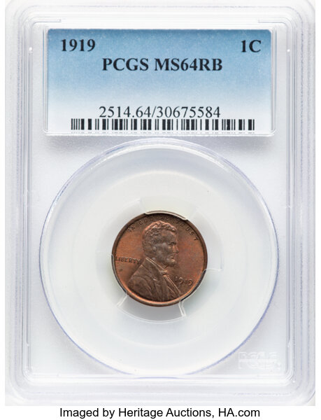 1919 1c MS RB thumbnail 3