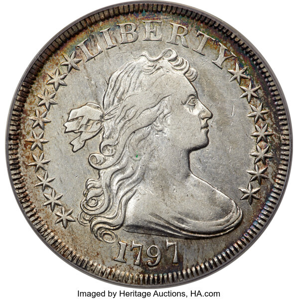 1797 $1  9x7 Stars, Large Letters, B-1, BB-73 MS thumbnail 3