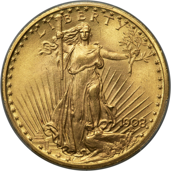 1908 $20  Motto MS thumbnail 7