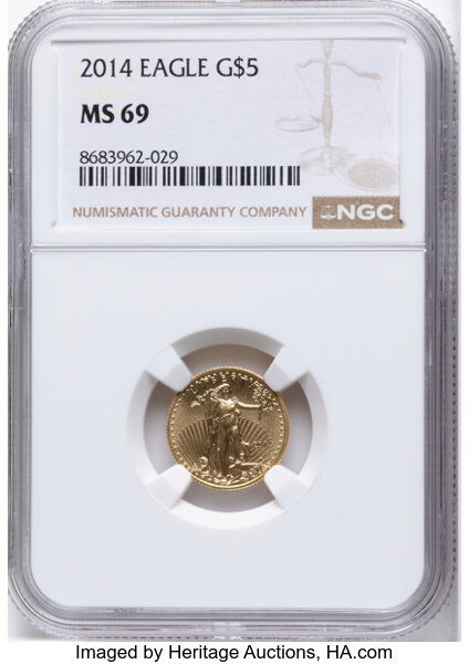 2014 $5  Gold Eagle MS thumbnail 6