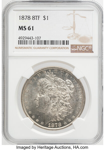 1878 8TF $1  Notched Star, VAM-12 MS thumbnail 3