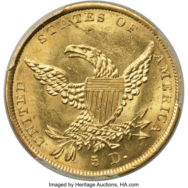 1838 $5  HM-1 MS thumbnail 3