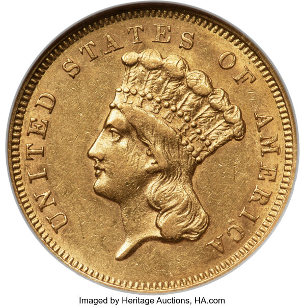 1856-S $3  MS thumbnail 3