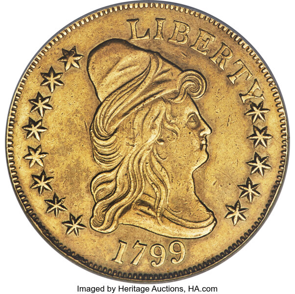 1799 $10  Small Stars Obverse, BD-7 MS thumbnail 2