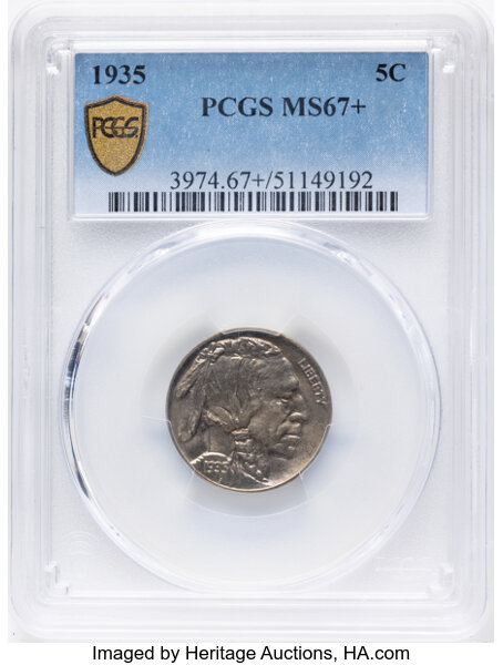 1935 5c MS67 thumbnail 2