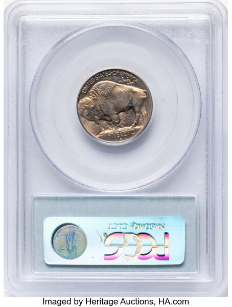 1913-D 5c Buffalo, Type 1 MS67 thumbnail 2