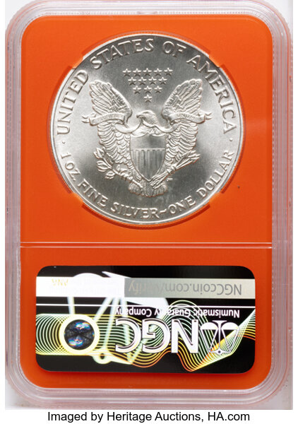 1986-(S) $1  Silver Eagle, Struck at San Francisco Mint MS thumbnail 7