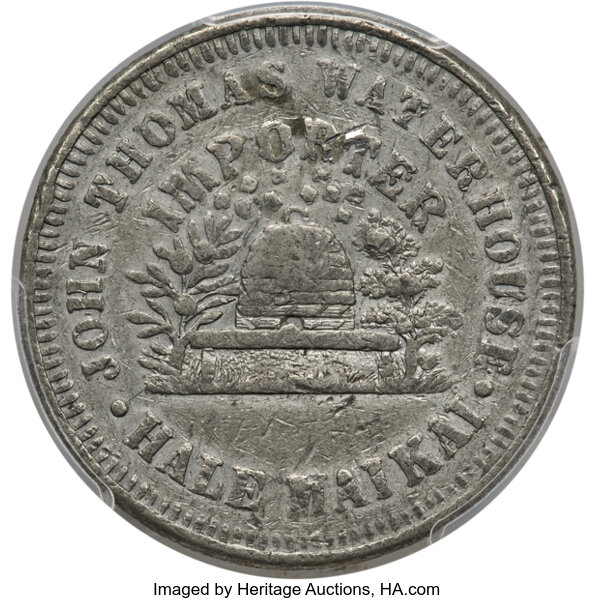 (1860) Token Hawaii-Waterhouse, Medcalf 2TE-1 MS thumbnail 10