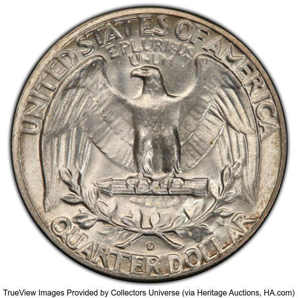 1950-D/S 25c Overmintmark, FS-601 MS thumbnail 5