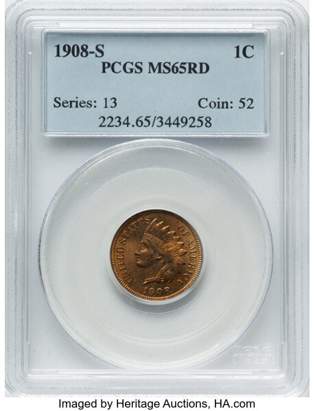 1908-S 1c MS RD thumbnail 2