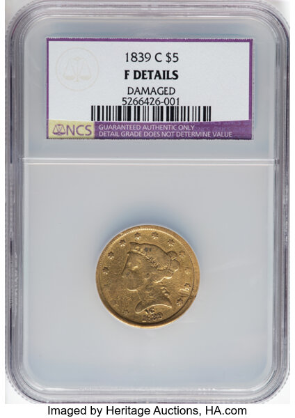 1839-C $5  MS thumbnail 2