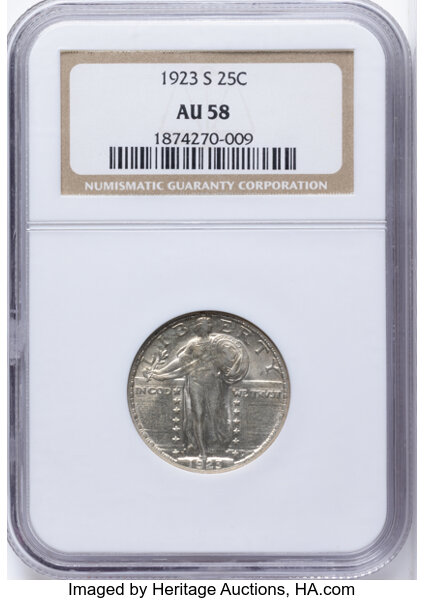 1923-S 25c MS thumbnail 2