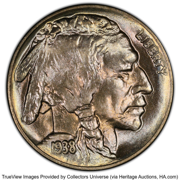 1938-D/D 5c Buffalo MS thumbnail 3