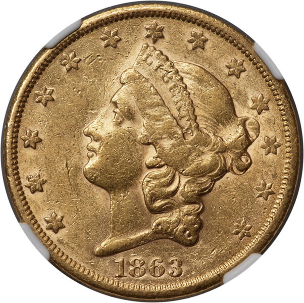 1863-S $20  MS thumbnail 3