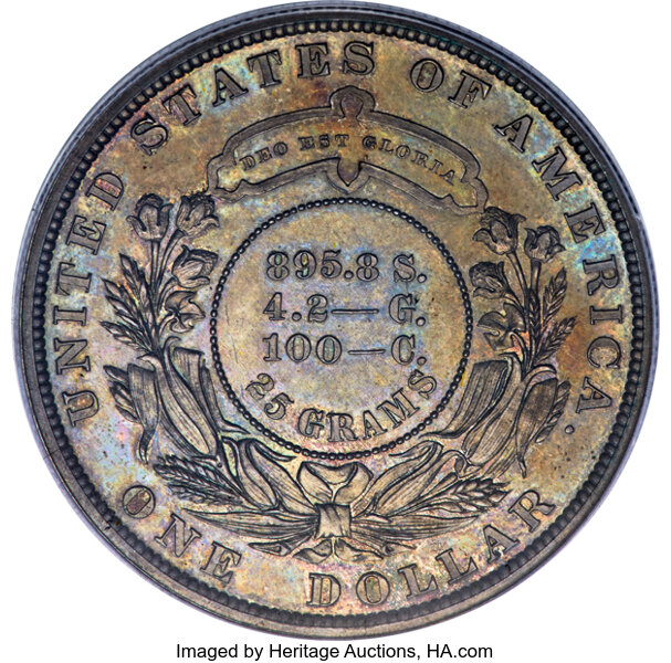 1879 P$1 Metric Dollar, Silver, J-1618 PR thumbnail 4