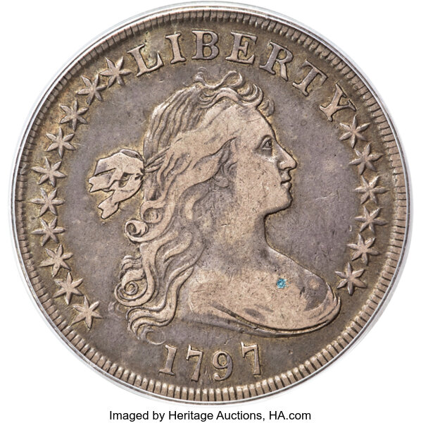 1797 $1  10x6 Stars, Large Letters, B-3, BB-71 MS thumbnail 3