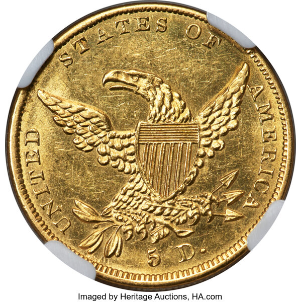 1837 $5  HM-2 MS thumbnail 5