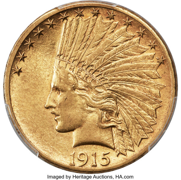 1915-S $10  MS thumbnail 2