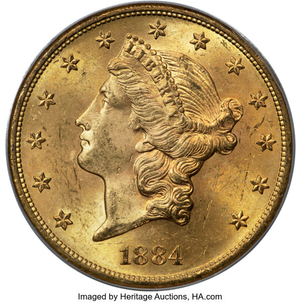 1884-S $20  MS thumbnail 2