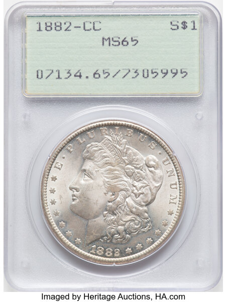 1882-CC $1  Multiple Vee Clashes, Repolished, VAM-2C4 MS thumbnail 3